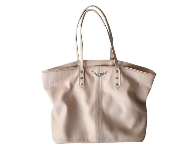 Cabas en cuir Zadig & Voltaire Beige L