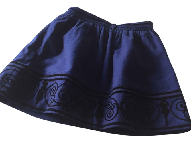 Christian Dior Skirts Blue Wool  ref.25527