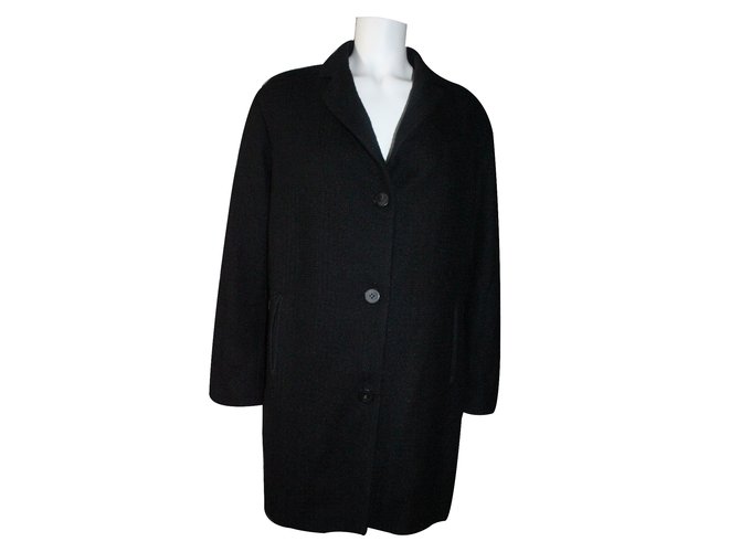 Sandro Wool coat Black  ref.25608