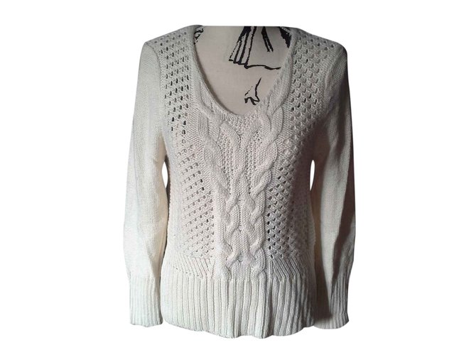 The Kooples Sport Sweater Beige Wool  ref.25615