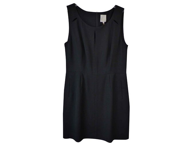 Schwarzes Viscose Kleid Pablo De Gerard Darel