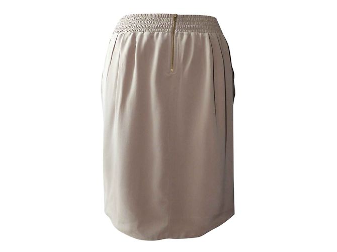 Falda de seda Pablo De Gerard Darel beige