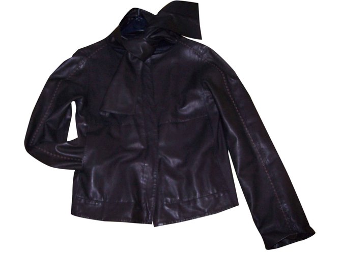 Fendi Jacket Brown Leather  ref.25644