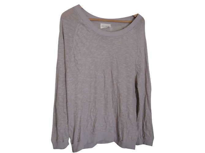 American Vintage Pullover aus Baumwolle Grau L