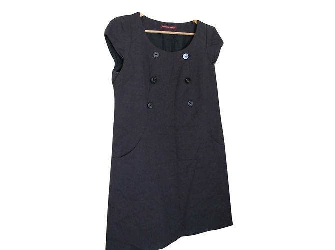 Vestido gris de algodón Comptoir Des Cotonniers Talla 44