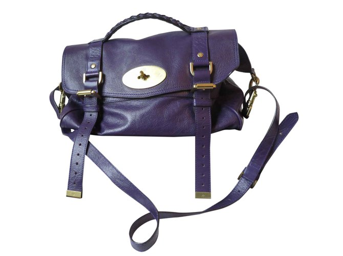 Mulberry Alexa bag Purple Leather  ref.25669