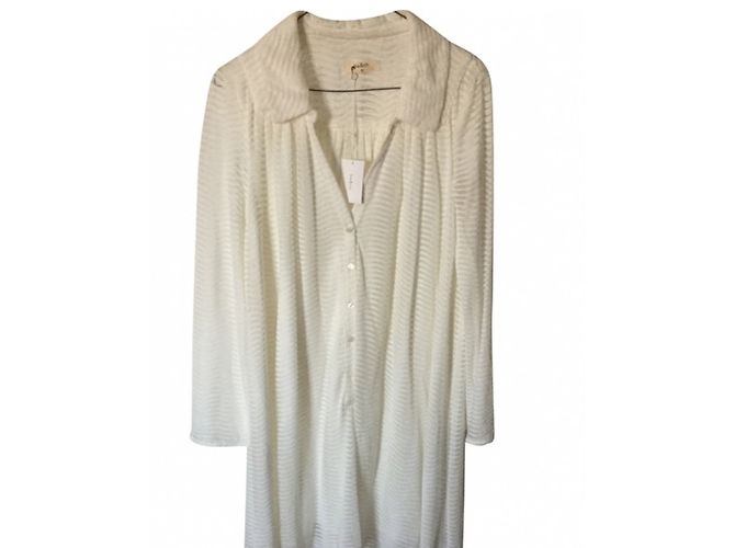 Bash Beige Polyamide Dress Size 40