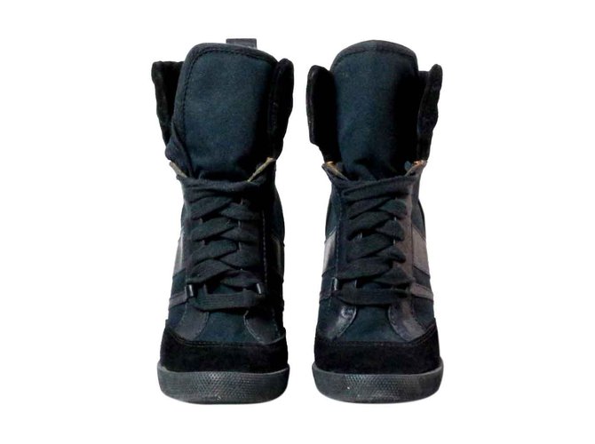 Chloé zapatillas Negro Cuero  ref.25702