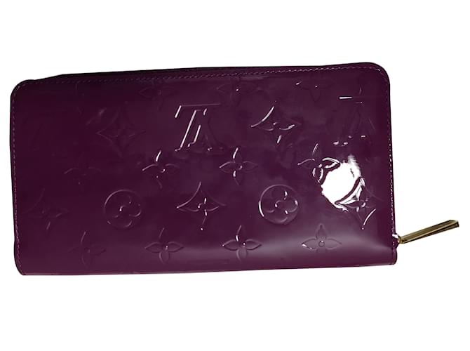 Louis Vuitton Zippy Purple Patent leather  ref.25764