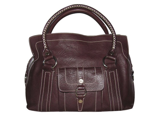 Céline Handbag Brown Leather  ref.25782
