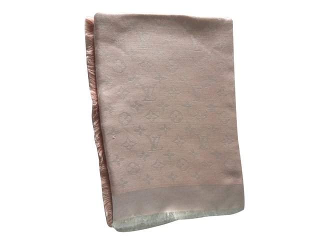 Louis Vuitton monogram denim rose Pink Wool  ref.25821