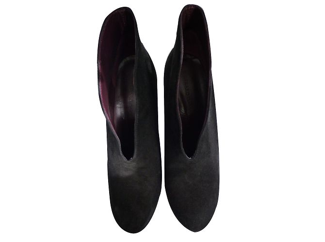Gerard Darel Black Leather Heels Size 41