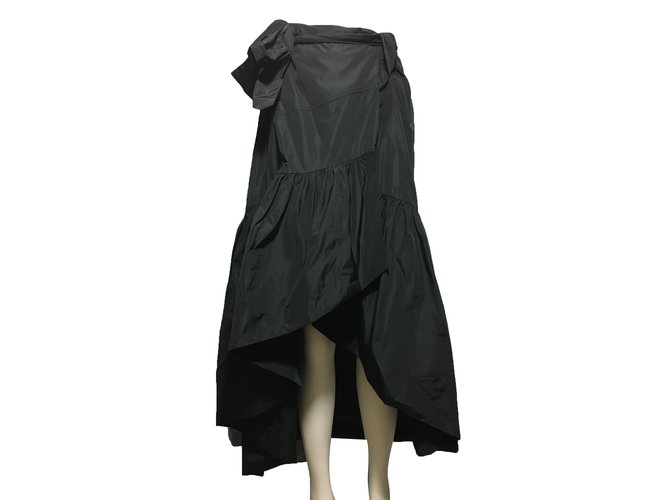 Pinko Asymmetrical Skirt Black Polyester  ref.25832