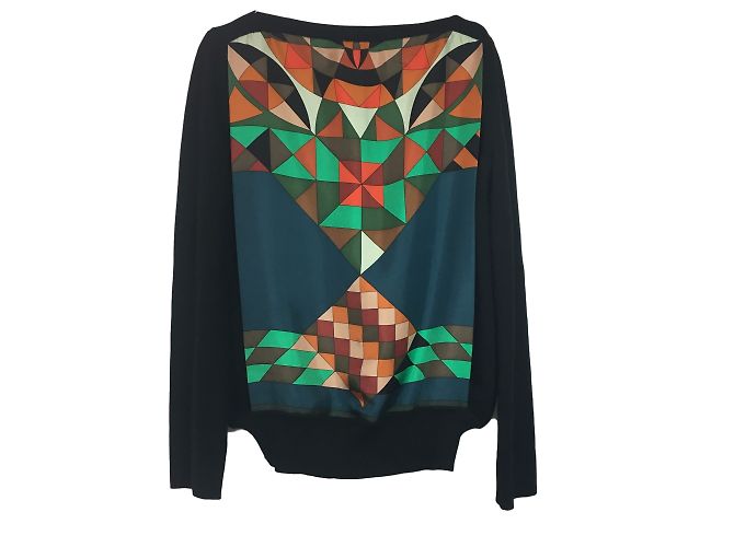 Hermès Suéter Multicolor Seda