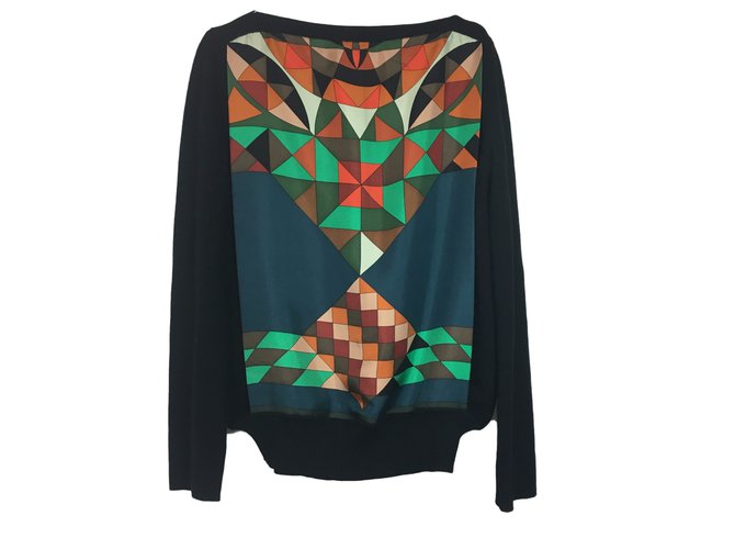 Hermès Suéter Multicolor Seda  ref.25870