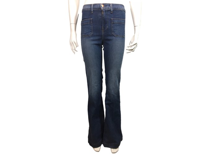 J Brand Jeans Coton Polyester Bleu  ref.25878