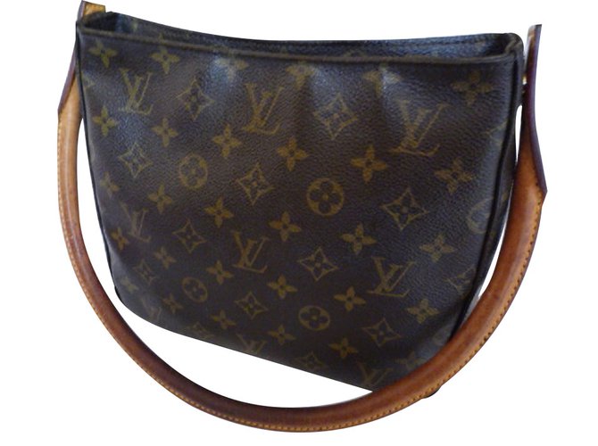 Looping Louis Vuitton Handbag Brown Leather  ref.25958