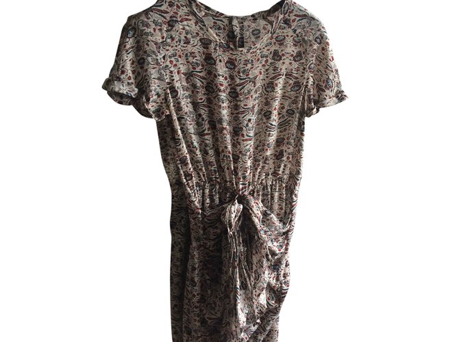 Isabel Marant Silk dress Beige  ref.26023