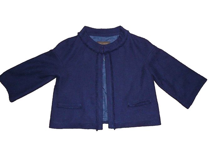 Giacca Apostrophe in cotone blu Taglia 44