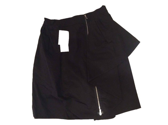 Carven Skirt Black Cotton  ref.26105