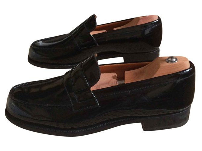 NEW LOUIS VUITTON OXFORD FLAT SHOES 40.5 PATENT LEATHER LOAFERS + BOX  ref.486471 - Joli Closet