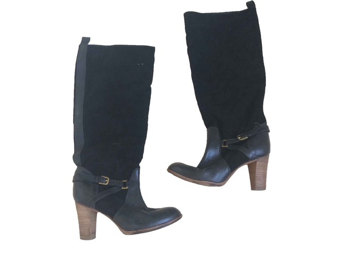 Comptoir Des Cotonniers Boots Black Leather  ref.26115
