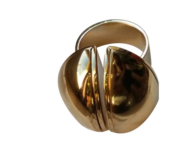 Chloé anillo Dorado Metal  ref.26199
