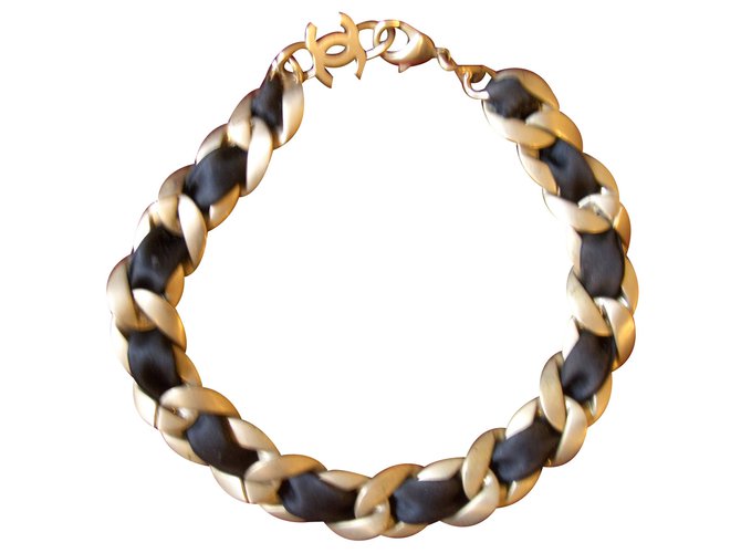 Chanel Necklace Golden Metal  ref.26241
