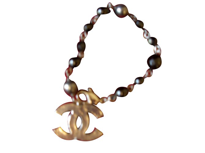 Chanel Bracelet Métal Noir  ref.26248