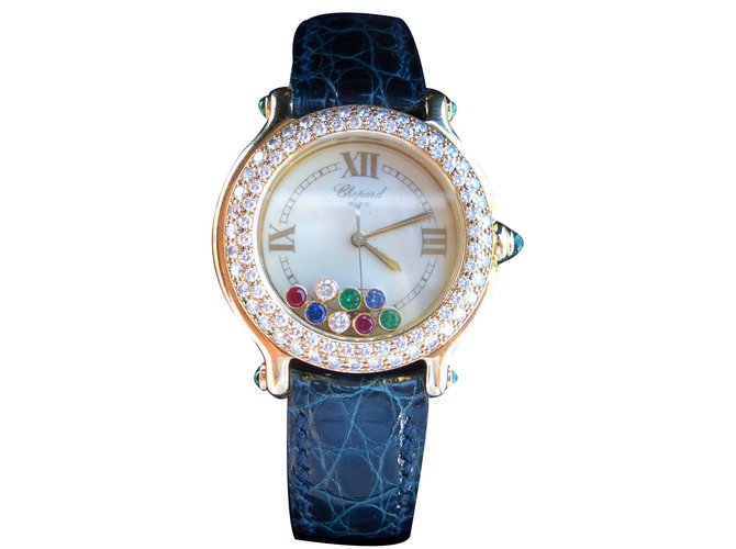 Chopard Buen reloj Azul Oro amarillo  ref.26280