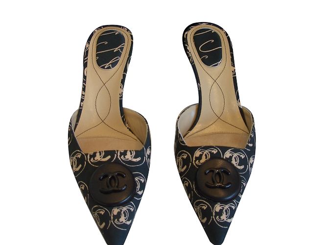 Chanel Mules Black