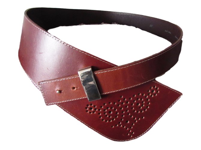 Zapa Belt Brown Leather  ref.26327