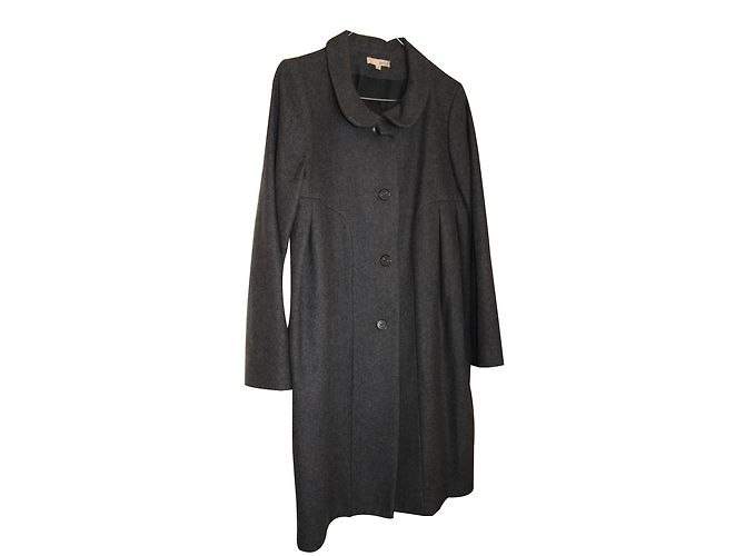 Ba&Sh Grey Wool Coat Size 3
