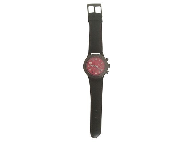 Mauboussin Uhr Schwarzes Leder