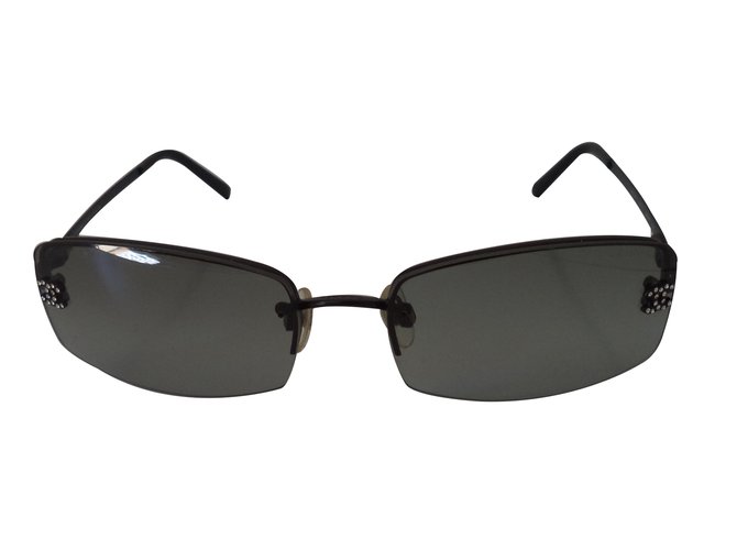 Chanel Rectangle Frame Sunglasses in Black