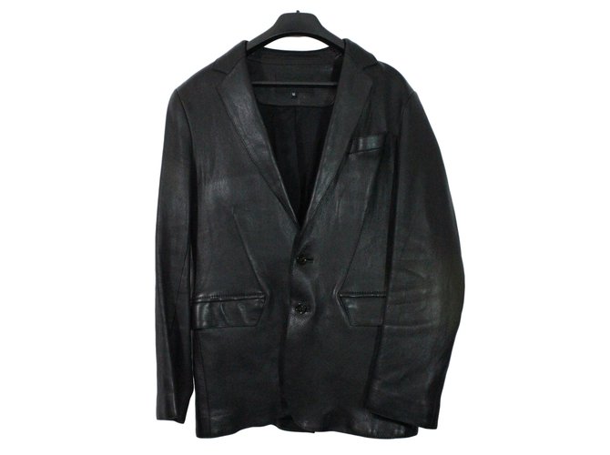 Jitrois Leather jacket Black  ref.83674