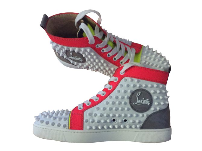 Christian Louboutin Sneakers Louis calf /Spikes Leather  ref.26496