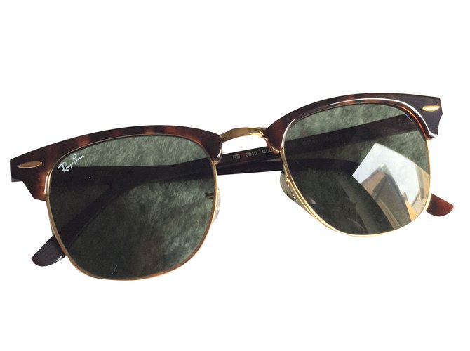 Ray-Ban Clubmaster Brown Plastic  ref.26497