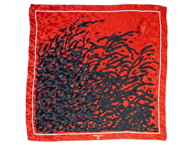 Autre Marque MAXYM's Silk scarf Rosso Seta  ref.26520