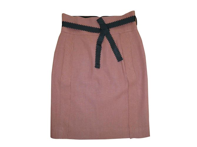 Sonia Rykiel Leinenrock Braun Camel