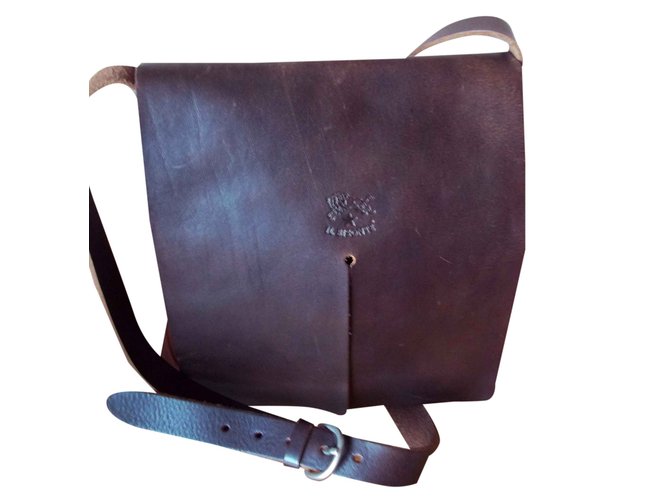 Il Bisonte Handbag Brown Leather  ref.26594