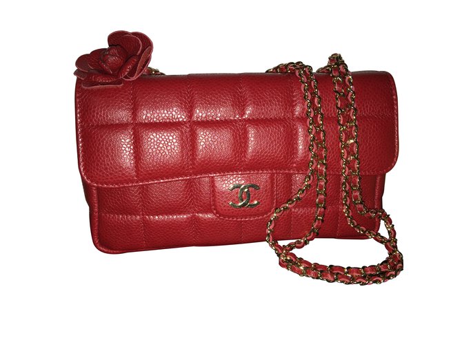 Timeless Chanel 2.55 Red Leather  ref.26684