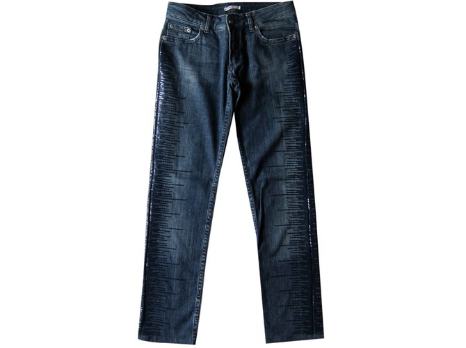 Versace Jeans Azul Algodão  ref.26646