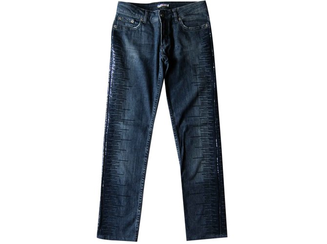 Versace Jeans Blu Cotone  ref.26646