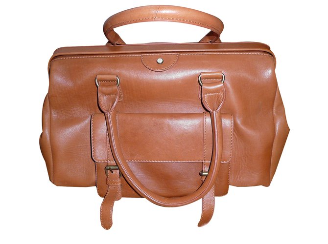 One step Handbag Caramel Leather  ref.26669