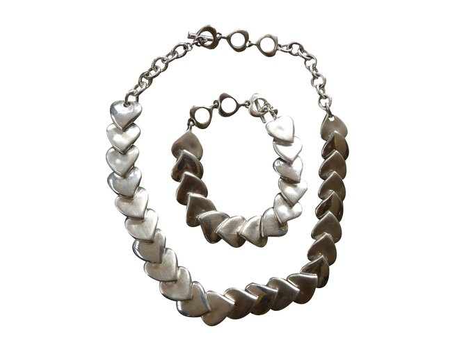Yves Saint Laurent Jewellery sets Silvery Metal  ref.26700