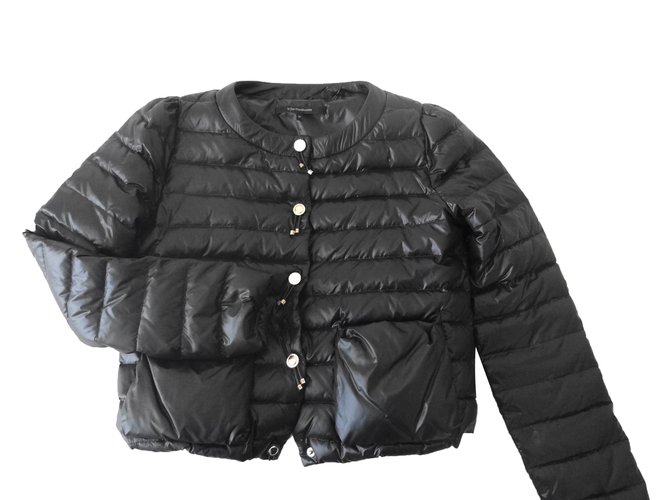 La Fée Maraboutée short coat Black Polyamide  ref.26741