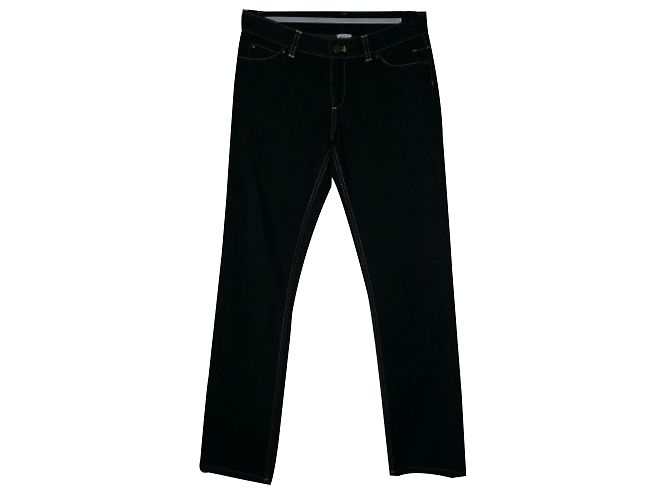 Vanessa Bruno schmale Jeans Schwarz Baumwolle Größe 36