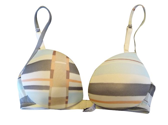 Sutiã La Perla em tule com padrões geométricos pastel 85 A Multicor