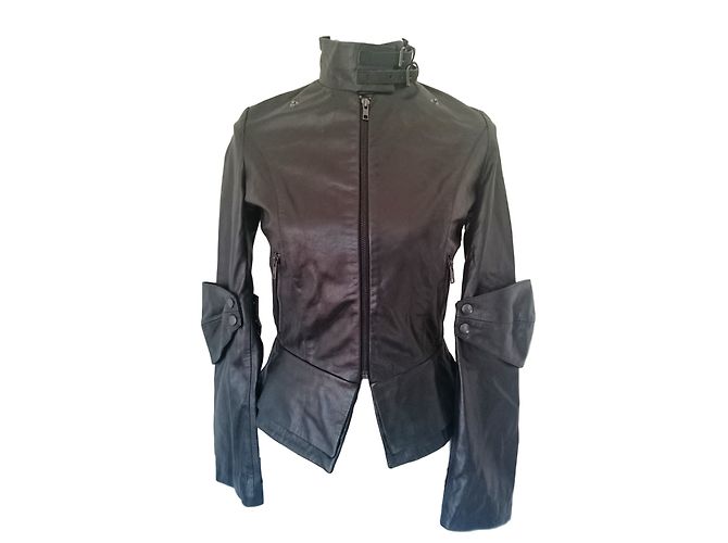Jc De Castelbajac Lederjacke